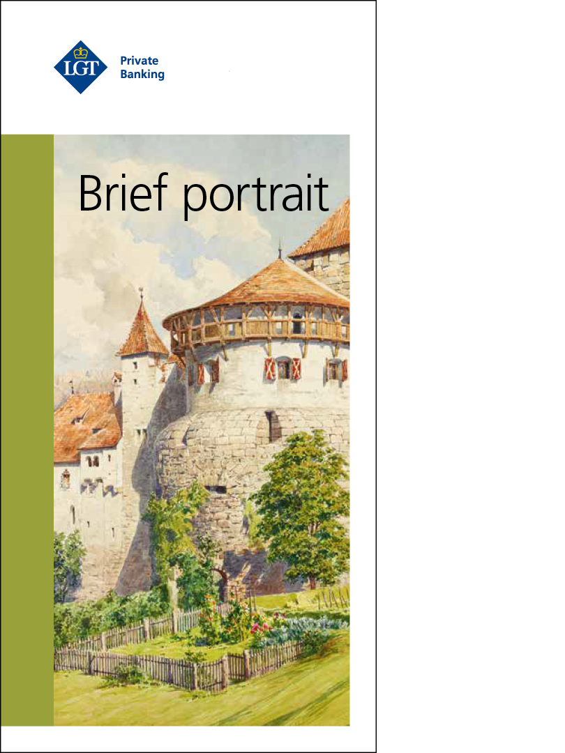 The cover image of the Brief Portrait of LGT, showing the Liechtenstein Garden Palace in Vienna