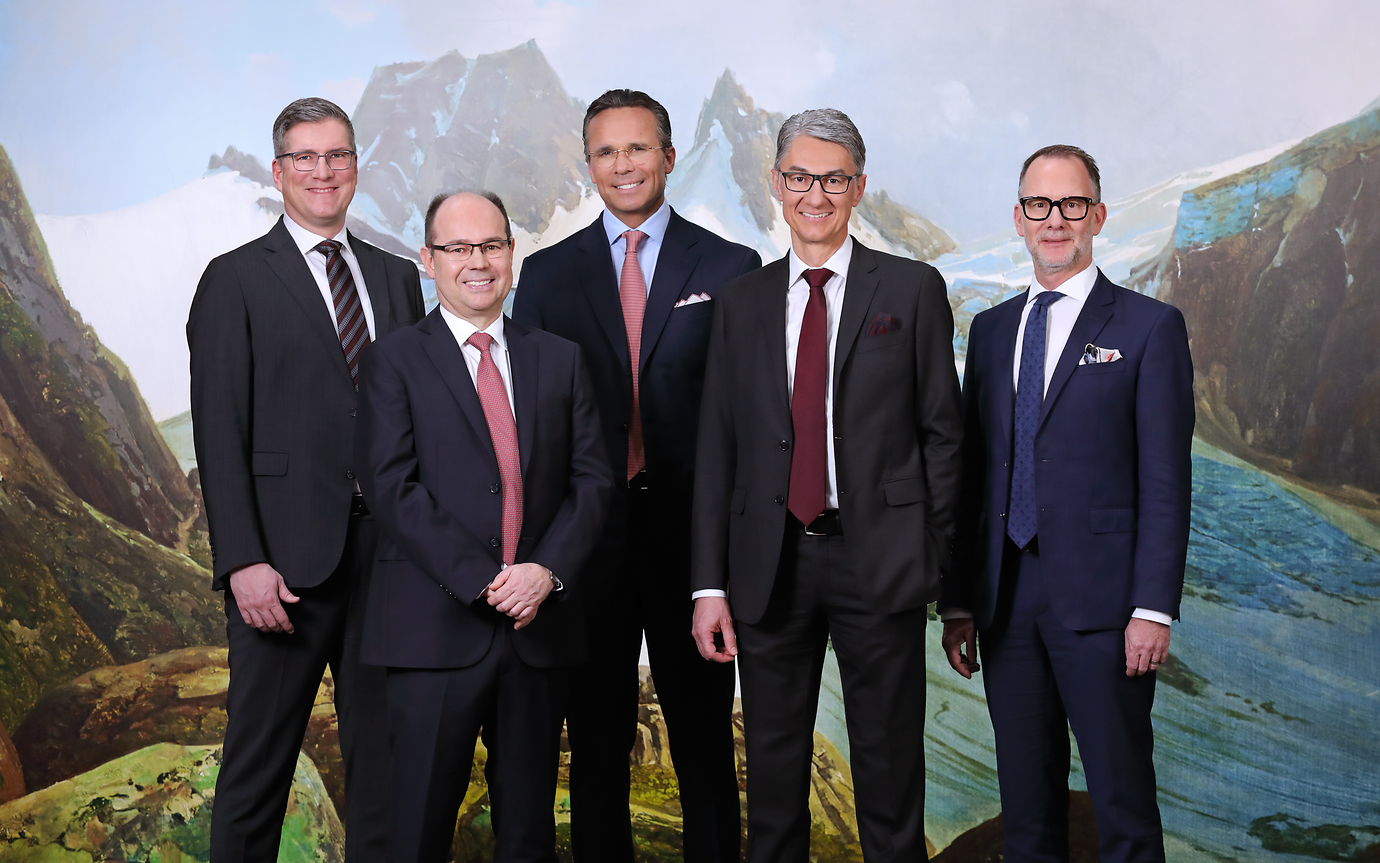 Das Management-Team der LGT Bank Liechtenstein