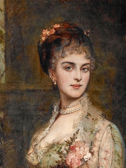 《列支敦士登汉娜公爵夫人肖像》，一幅汉斯·马卡特的作品
