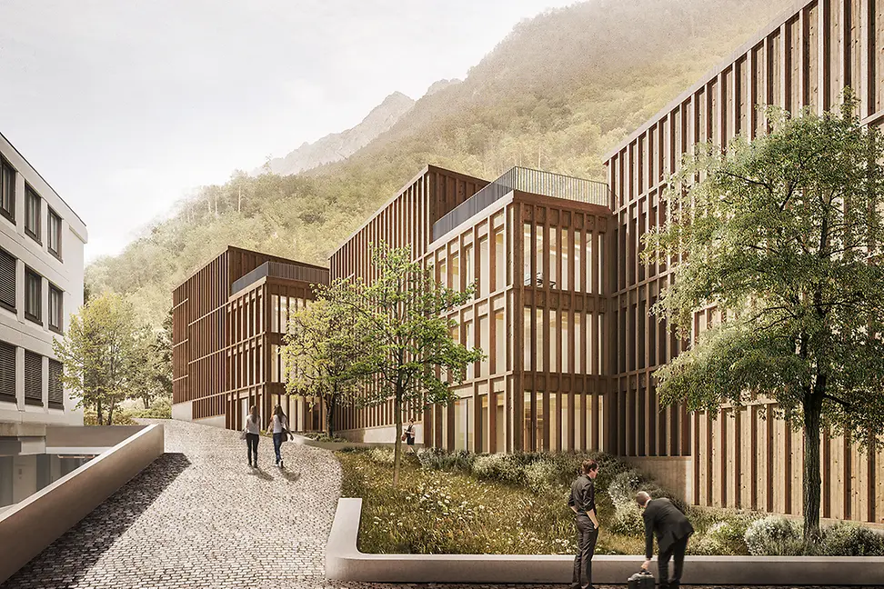 Neubau Altenbach in Vaduz Aussenansicht