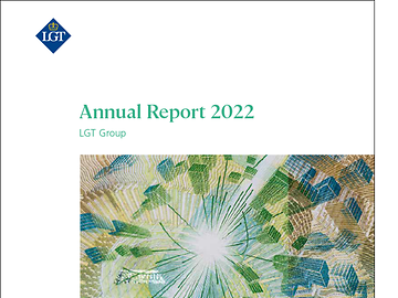 The cover image of the LGT Annual Report