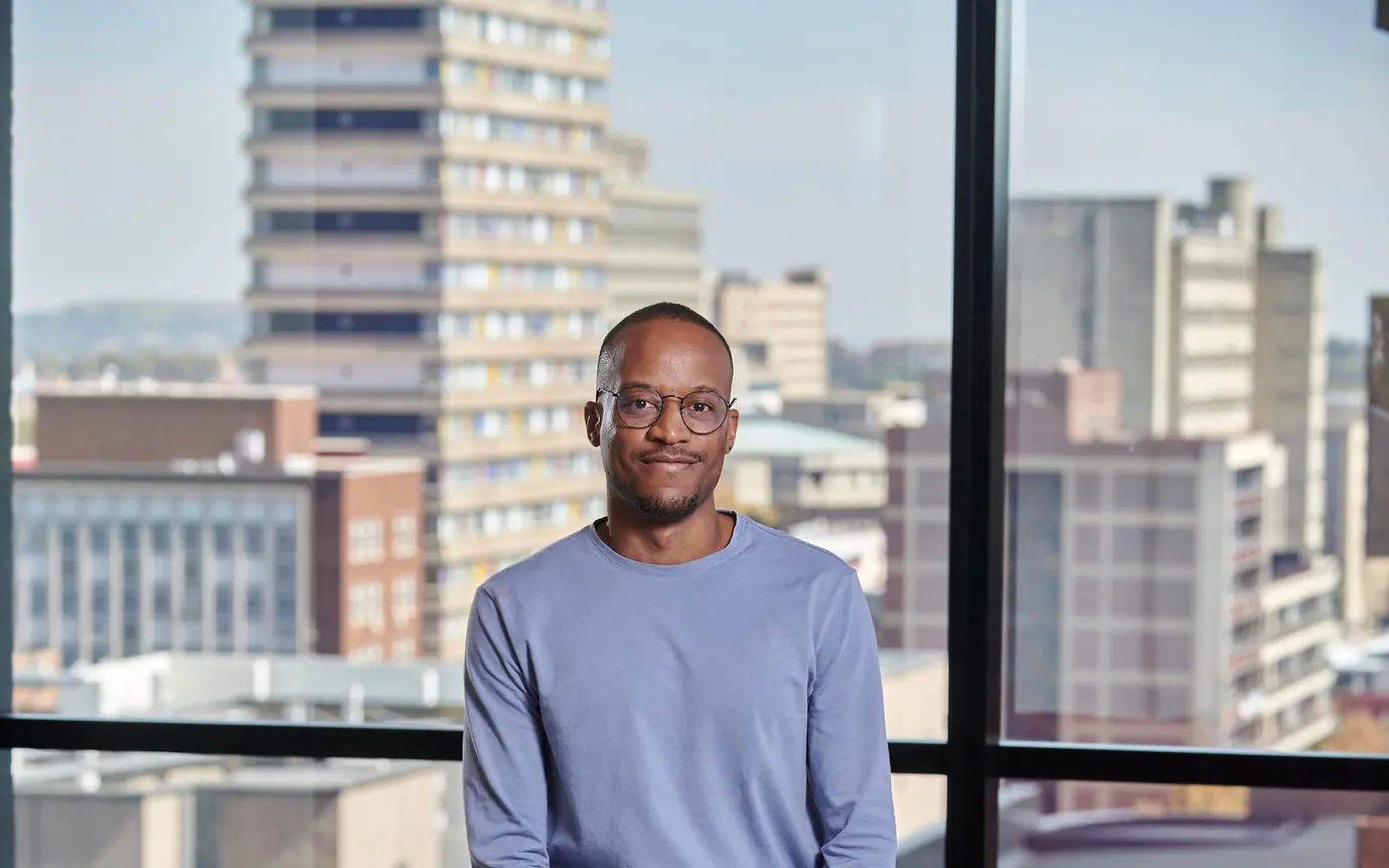 Ein Hauch von Start-up inmitten von Johannesburg: LGT Impact Fellow Nhlanhla Ngulube.