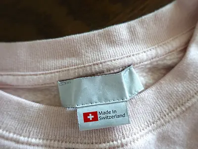 Made in Switzerland Etikett