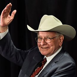 Warren Buffett mit Cowboyhut