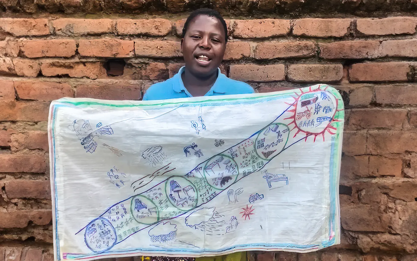 Die Teilnehmerin Mary Kunje ist ein FALS@Scale Champion.