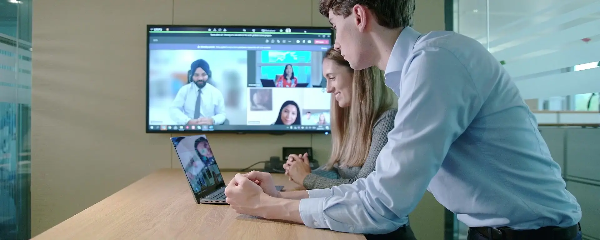 People in a Teams call