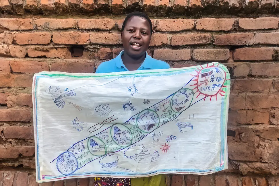 Die Teilnehmerin Mary Kunje ist ein FALS@Scale Champion.