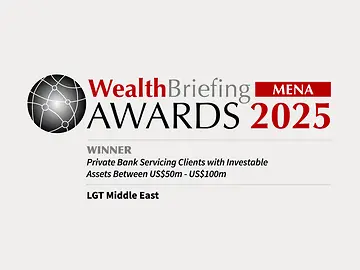 Logo der Auszeichnung WealthBriefing MENA Awards