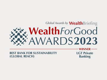 Logo del premio Wealth for Good