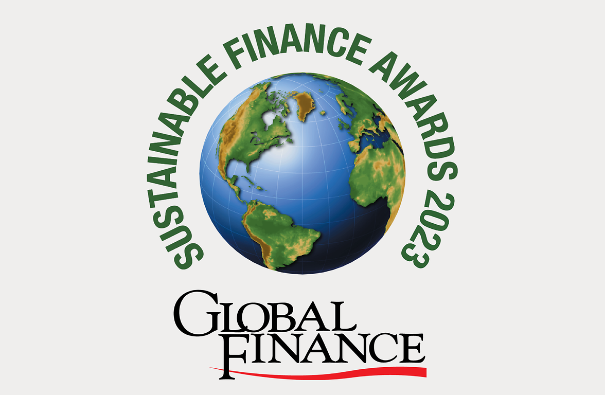 Logo del premio Gobal Finance’s Sustainable Finance Awards