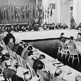 Konferenz von Bretton Woods 1944.